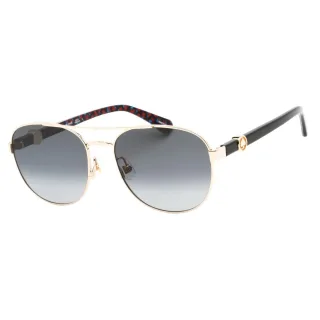 Kate Spade - Raglan-Sonnenbrille mit Goldrahmen und grau getönten Gläsern