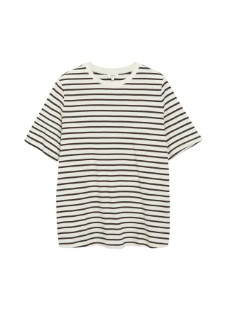 s.Oliver - T-Shirt braun/creme - Gr. - 48