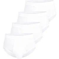GÖTZBURG Slip GÖTZBURG Herren Slip weiß uni 4er Pack (4-St)