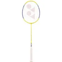 Yonex Badmintonschläger Nanoflare 002 Clear (grifflastig, flexibel) gelb - besaitet, Gewichtsklasse: 4U/G4