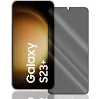 Numerva Schutzfolie Panzer Folie Echt Glas für Samsung Galaxy S23 Plus, (1x Schutzfolie 2x Reinigungstücher), Anti Spy Schutzfolie Blickschutz Glasfolie Sichtschutzfolie