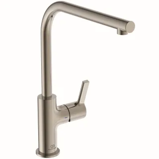 Ideal Standard Küchenarmatur Gusto Ausladung 232mm L-Auslauf Silver Storm, BD418GN BD418GN