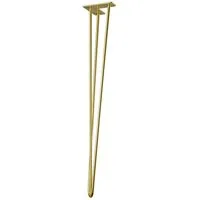 Hettich Tischbein Hettich Hairpin 71 x 12 x 12 cm Stahl gold - 1