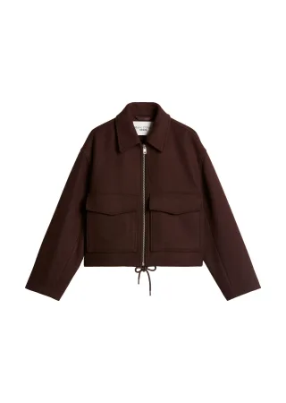 Marc OPolo DENIM - Twill-Jacke regular Espresso Brown - Gr. - XS