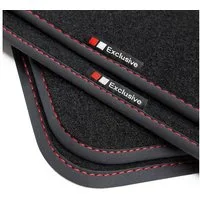 teileplus24 Auto-Fußmatten EF203 Velours Fußmatten Set kompatibel mit VW Golf 7 Variant 2012-2019