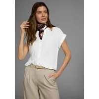 Boysen's Hemdbluse im Oversized-Style mit Ballonsaum