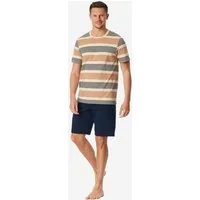 Schiesser Pyjama Casual (2 tlg) Schlafanzug, Pyjama Set, Nachtwäsche