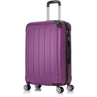 Flexot Hartschalen-Trolley F-2045 Kofferset, 360° Rollen, robuster Reisekoffer, Bordcase, 4 Rollen, Robuster und moderner Koffer mit vier 360° Rollen und Zahlenschloss