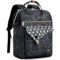 LuxusKollektion Laptoprucksack Rucksack Damen Laptop Schulrucksack Daypack 15.6 Zoll Drucken Rose