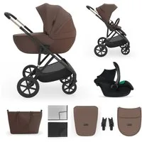 Kinderkraft Kombi-Kinderwagen PRIME 3 3in1, (Set), inkl. Babyschale MINK