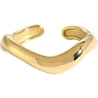 Adel Accessoires Fingerring Verstellbarer Ring aus Edelstahl Silber oder Gold, In verschiedenen Designs erhältlich