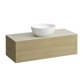 LAUFEN Waschtischunterschrank und Waschtischplatte ALESSI 500x1200x370 H4313110972501
