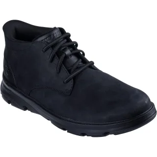 Skechers Arch Fit Garza Ridley Leder Herren Schwarz Knöchelstiefel