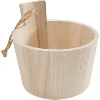 VBS Dekoobjekt Holz-Bottich, 15 cm x 13,5 cm