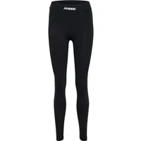 hummel Leggings hmlELEMENTAL COTTON HW TIGHTS (0-tlg) mit aufgedruckten Winkeln an den Beinen