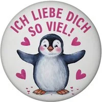 speecheese Magnet Pinguin ICH LIEBE DICH Magnet mit Flaschenöffner für Tierfreunde