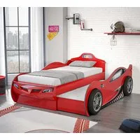 Möbel-Zeit Autobett für 2 Kinder Coupe mit Bettkasten / Ausziehbett