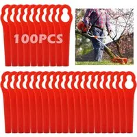 FELIXLEO Motorsensenmesser 100 Ersatzmesser Kunststoff für Rasentrimmer Set Akku-Rasentrimmer (100-St)