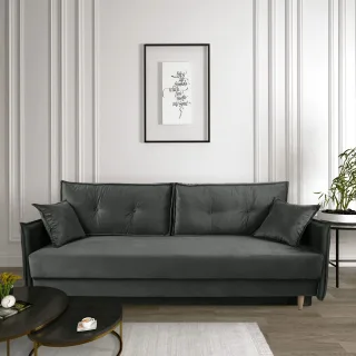 Sofa Designersofa SONDRE 3-Sitzer mit Schlaffunktion in div. Farbvarianten
