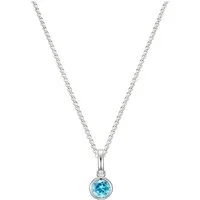 SCHOSCHON Kette mit Anhänger Halskette mit kleinem Zirkon Anhänger Rollokette 925 Silber