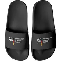 MoonWorks Badeschlappen Badelatschen Unisex mit Aufdruck Bundesinstitut für Badesandale