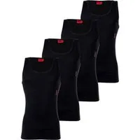 HUGO Unterhemd Herren Unterhemd 4er Pack Baumwolle (Packung, 4er Pack)