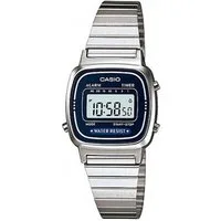 CASIO Luxusuhr Damen-Armbanduhr Vintage Digital Quarz Metall LA-670WA-2