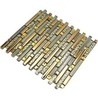 Mosani Mosaikfliesen Glasmosaik Stäbchen Mosaikfliesen Fliesenspiegel Electroplated