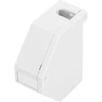 Keystone-Gehäuse für Hutschienen Montage, IP20 weiß, für 1x Keystone Modul