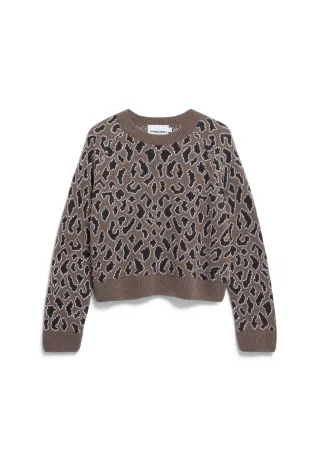 Armedangels - DILIRIAA LEOPAA walnut cream - Gr. - S