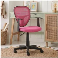 IDIMEX Schreibtischstuhl STUDIO, für Kinder, ergonomisch geformt, höhenverstellbar mit Armlehnen Pink