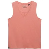 Superdry Tanktop STUDIOS VEE NECK VEST aus Baumwollmischung mit Lyocell, Regular Fit, ärmellos