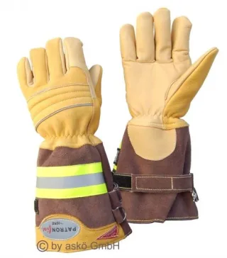 Brandhandschuh PATRON® FIRE ELK askö | Gelb | lange Stulpe | EN659:2008 | Hipora-Membran | atmungsaktiv | direkte Feuerbekämpfung | Innenangriff