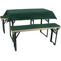 GO-DE Bankauflage GO-DE Bierzeltgarnitur-Auflagenset kurz grün, OEKO-TEX® Standard 100 Zertifikatsnummer