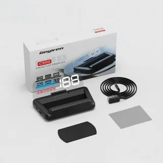 GEYIREN C500 Auto OBD2 HUD Head-Up Display EOBD Windshield Car Speedometer Projector DigitalFor All Car