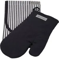 ROSS Grillhandschuhe Exclusiv, (Set, 2-tlg), inkl. Latzschürze, 100% Baumwolle
