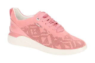 Geox D828SC 00022 C7008 Damen Sneaker rosa pink coral, atmungsaktiv & wasserd...