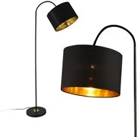 lux.pro Stehlampe, ohne Leuchtmittel, »Toledo« Stehleuchte Design schwenkbare Lampe Metall schwarz
