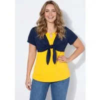 Angel of Style Longbluse Bolero Viskose-Crinkle zum Binden Halbarm