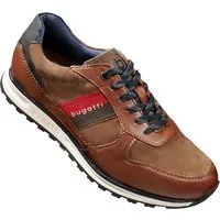 bugatti Sneaker aus weichem Nappa- und Veloursleder