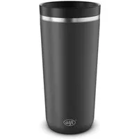 Alfi Thermobecher ISO COFFEE MUG PRO, absolut dicht, spülmaschinenfest, 1-tlg., Edelstahl, Kunststoff, Silikon, 0,38l, 6h heiß & 12h kalt, mit Druckknopf & Teebeutel-Aufhänger