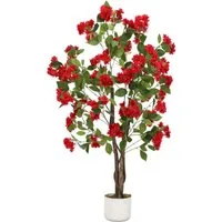 Kunstpflanze Künstlicher Duftblatt-Baum im Topf, GarveeMore, Höhe 120 cm, 120/150/180cm Große Kunstpflanze für Wohnzimmer, Büro & Balkon