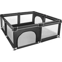 JEOBEST Laufgitter XL Sicherheitsspielplatz Schutzgitter - 180x150x66cm, (Baby Krabbelgitter, 1-tlg), mit atmungsaktivem Netz, Tragetasche