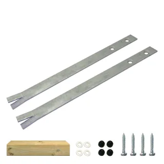 Stabile Rutschenanker 40x3x0,3 cm zum Einbetonieren - Sichere Bodenbefestigung für Spielturm Rutschen mit 120 cm oder 150 cm Podesthöhe - Wickey