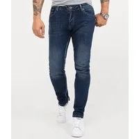 Rock Creek Slim-fit-Jeans Herren Jeans Stonewashed Blau RC-2345