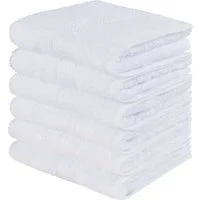OTTO home Gästehandtücher Juna, als Set und Serie erhältlich, 6 Gästetücher, 30x50cm, Walkfrottee (6-St), 100% Baumwolle, mit Bordüre, Uni-Farben, weich