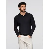 OMBRE Langarm-Poloshirt Herren-Poloshirt mit langen Ärmeln im Regular Fit