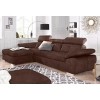 exxpo - sofa fashion Ecksofa Spring, super bequem, mit Armteil- und Kopfteilfunktion, mit Bettfunktion & Bettkasten, Luxus-Microfaser +Simply Clean!