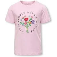 KIDS ONLY T-Shirt KOGEMMA REG S/S FLOWER TOP BOX JRS