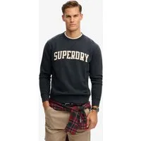 Superdry Sweatshirt VINTAGE ATHLETIC CREW aus Baumwolle und angerauter Sweatware, Loose Fit, ohne Verschluss